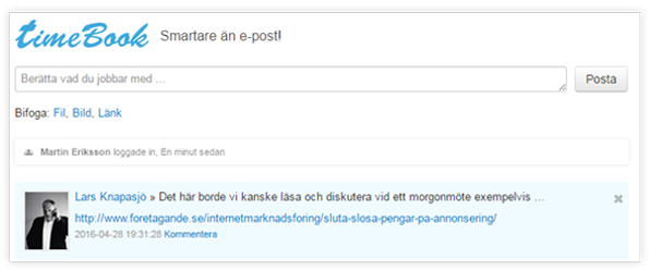 Nya funktioner i TimeBook