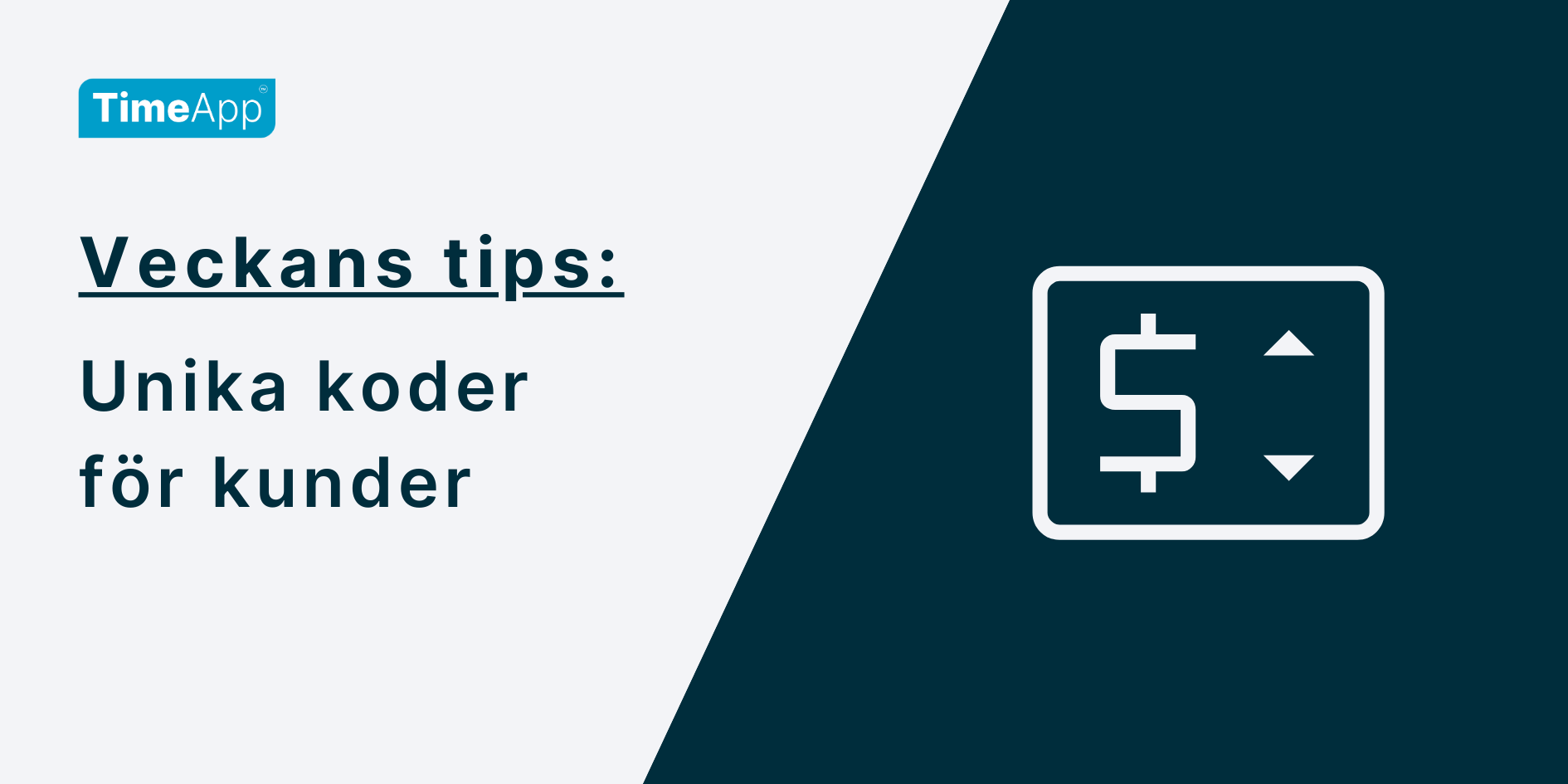 Unika koder för kunder