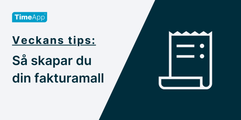 Så skapar du din fakturamall