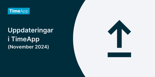 Uppdateringar i TimeApp