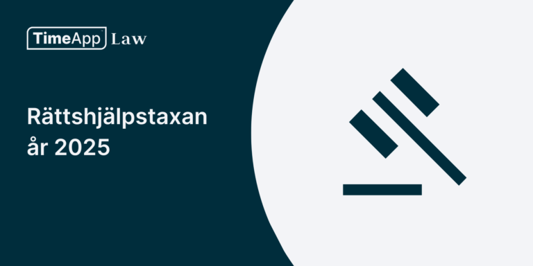 Rättshjälpstaxan år 2025