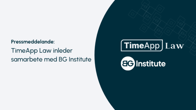 TimeApp Law inleder samarbete med BG Institute 2